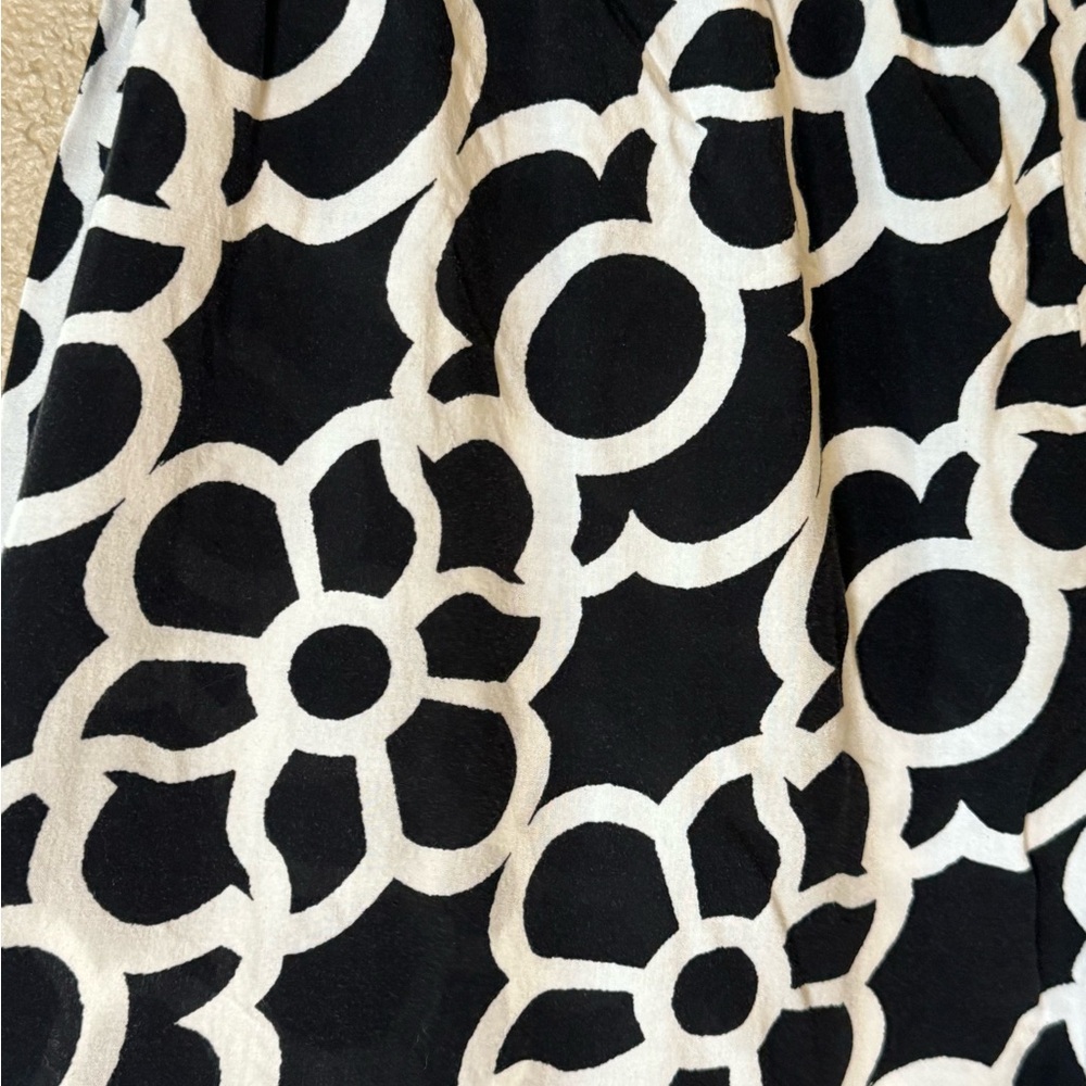Natori Black and White Floral Print Pajama Pants Size XL, 100% Rayon - Picture 4 of 9
